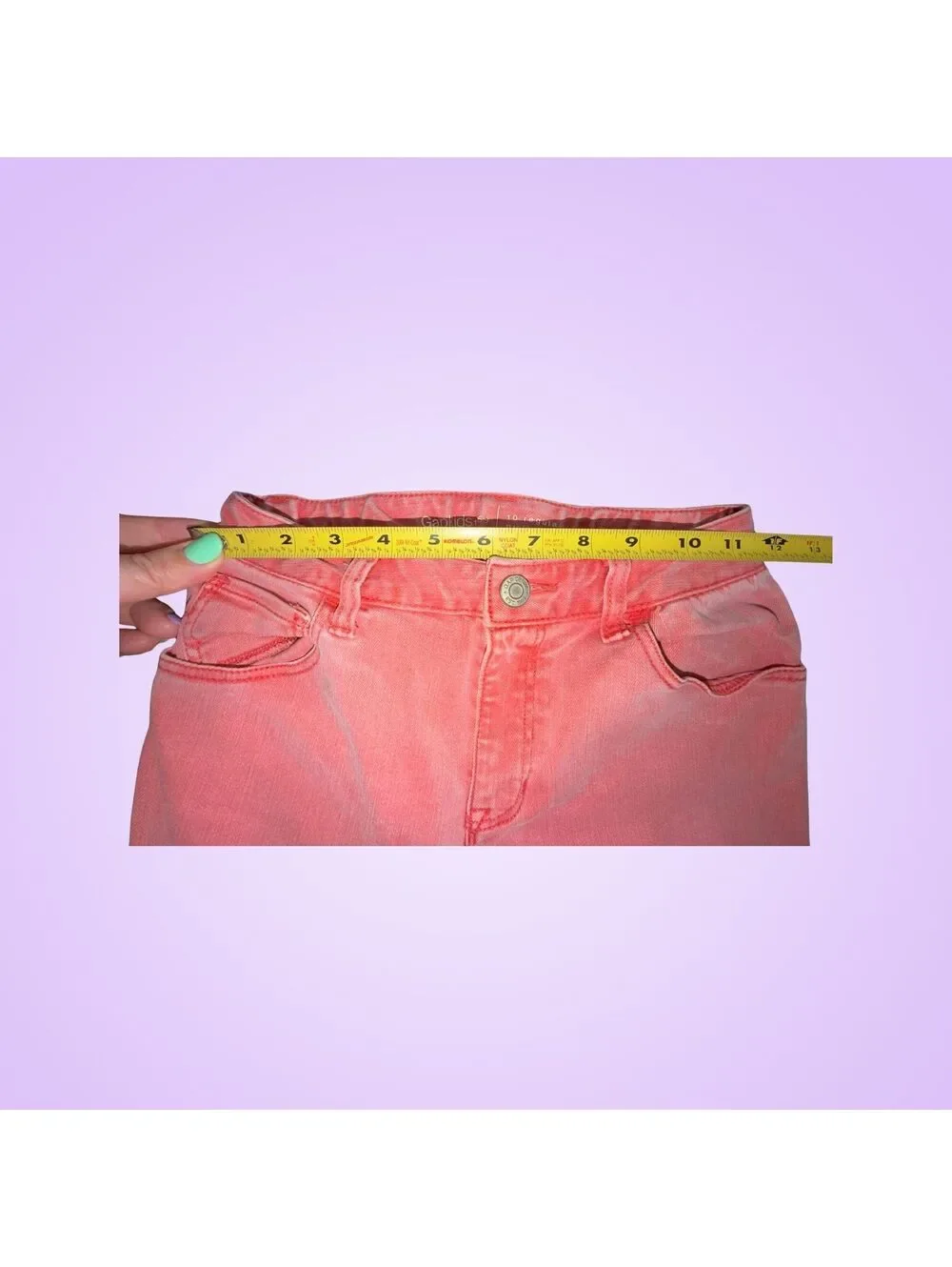 GapKids 1969 Girls Size 10 Regular Coral Pink Super Skinny Jeans | Stretch